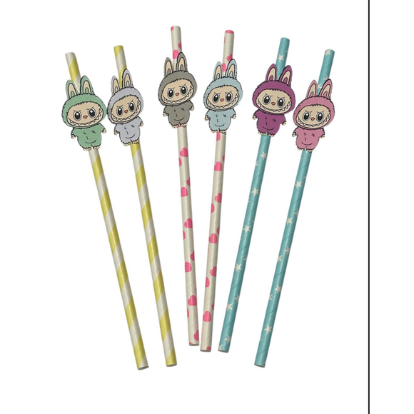 Handmade Other - Monster Party, Cute Monster Straws, Cute Monster birthday, Bubu Monsters, 12 Ct